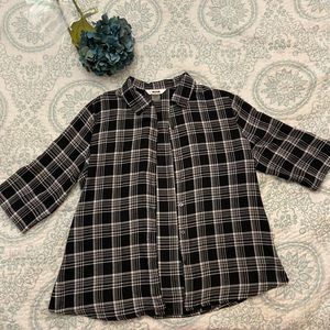 [XL] Black Plaid